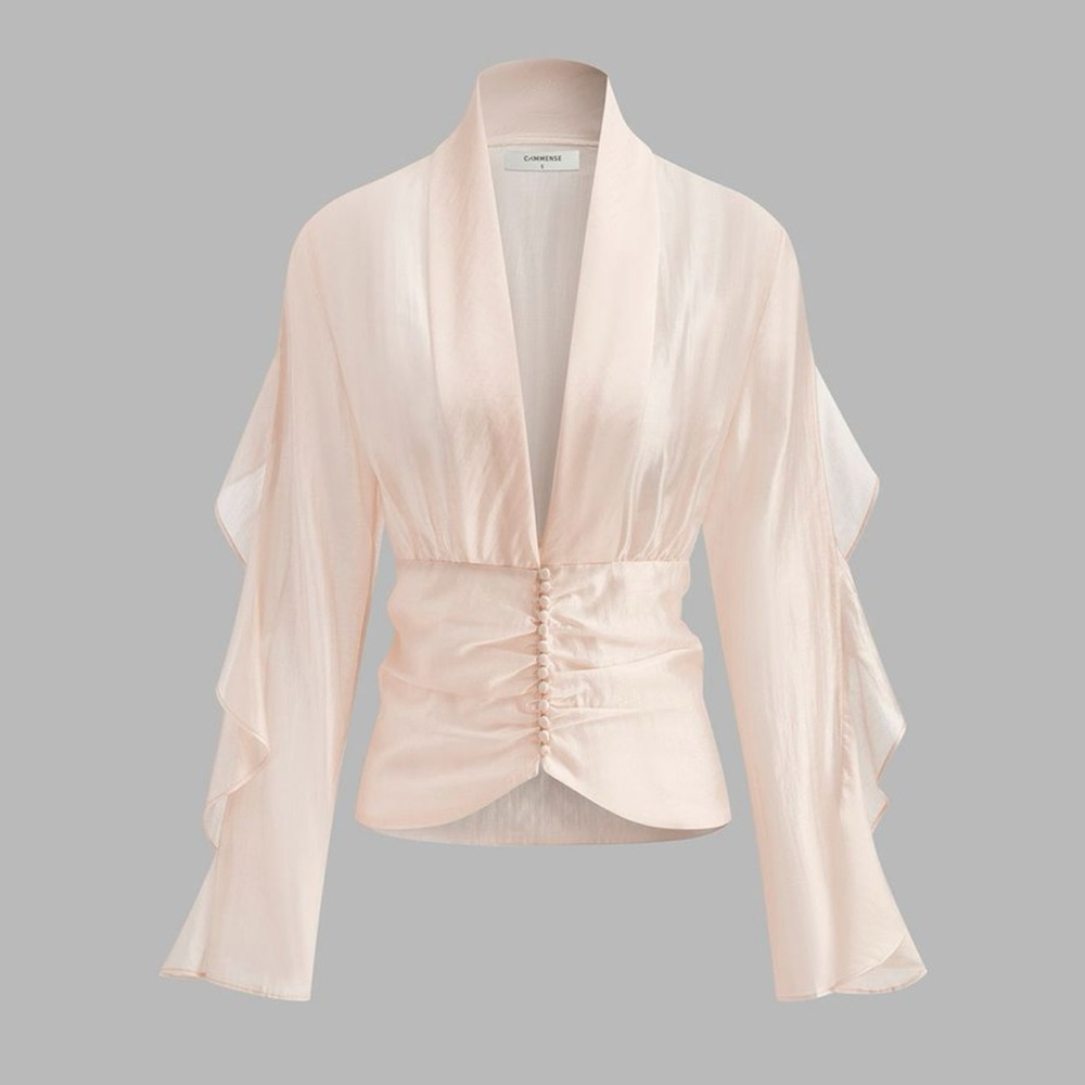 Elegant Cream Women's Top